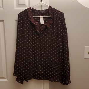 Ann Taylor Blouse- dark purple